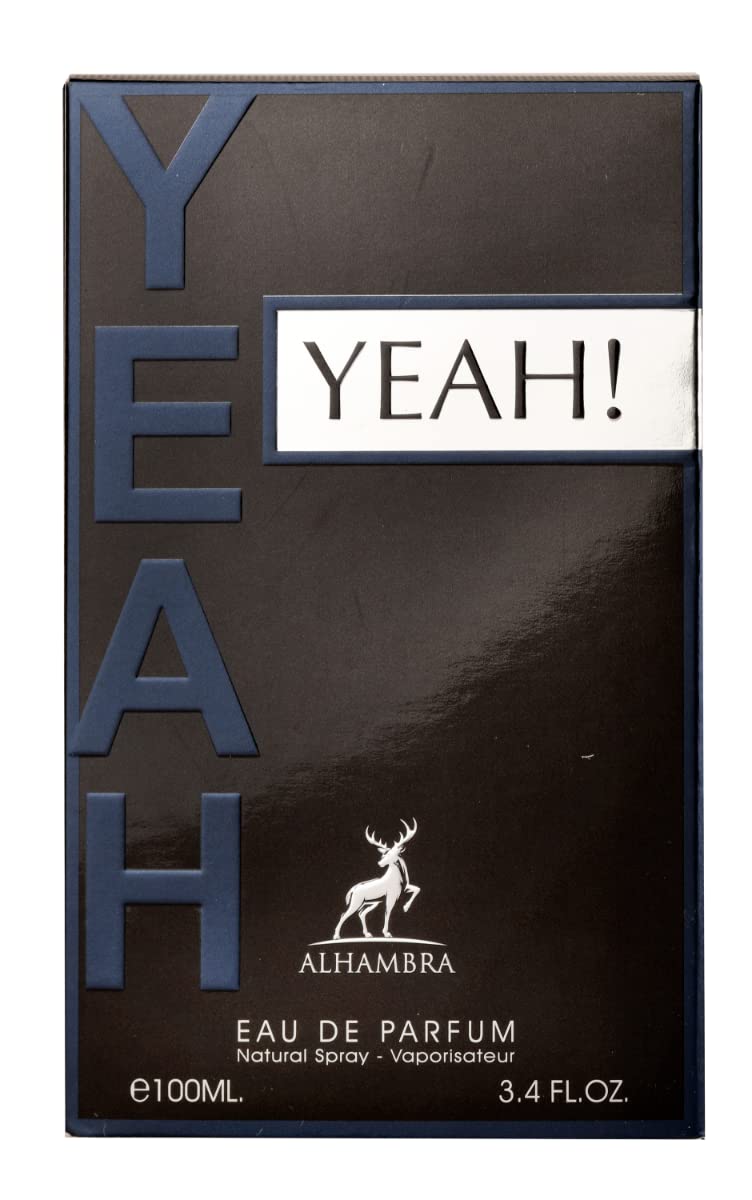 Maison Alhambra Yeah! Eau de Parfum Spray for Men, 3.4 Ounce