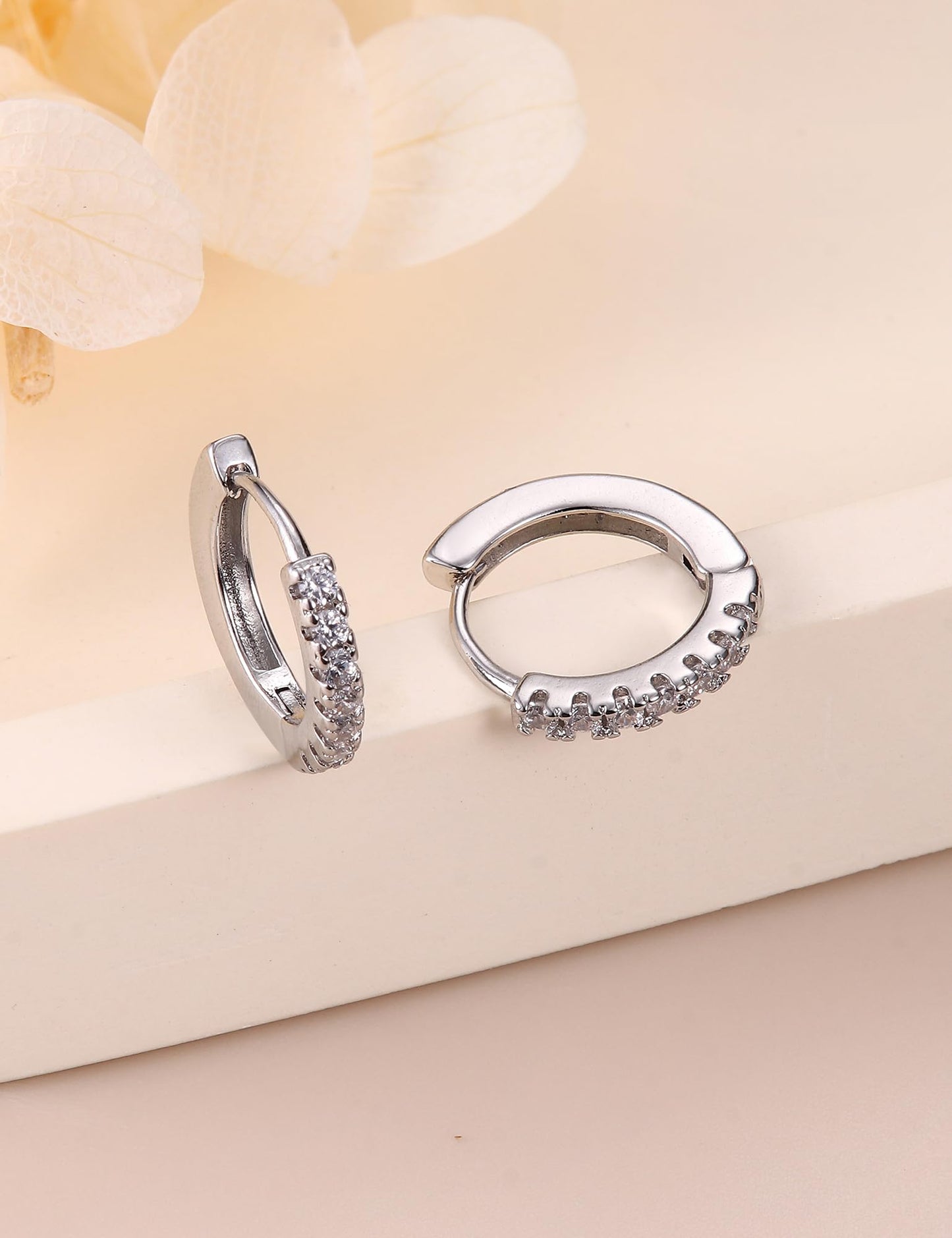 Gold Hoop Earrings for Women Hypoallergenic - 14K Gold Plated Dainty Stud Earrings Dangle Small Huggie Cartilage Earring Stacks Gold Jewelry