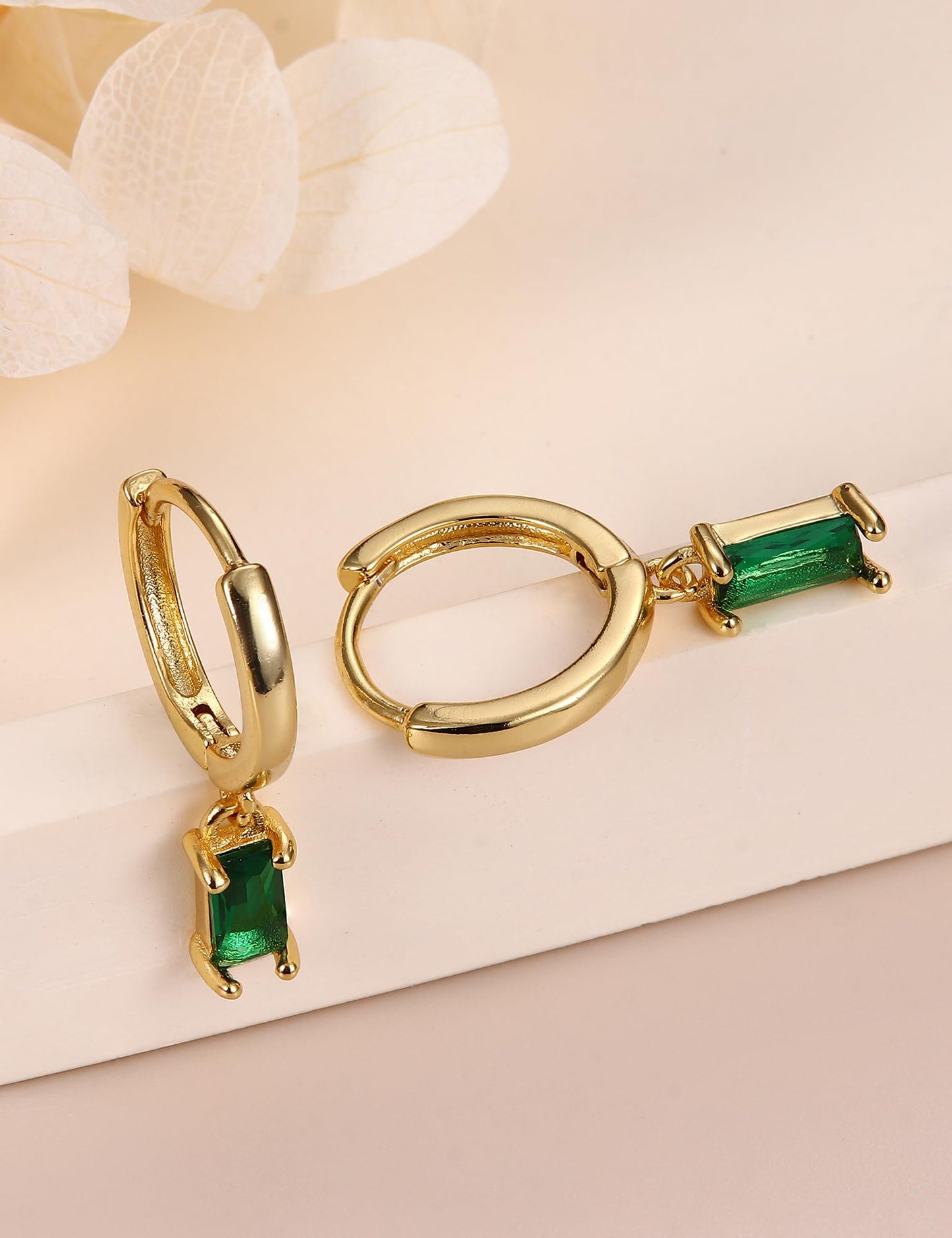 Gold Hoop Earrings for Women Hypoallergenic - 14K Gold Plated Dainty Stud Earrings Dangle Small Huggie Cartilage Earring Stacks Gold Jewelry