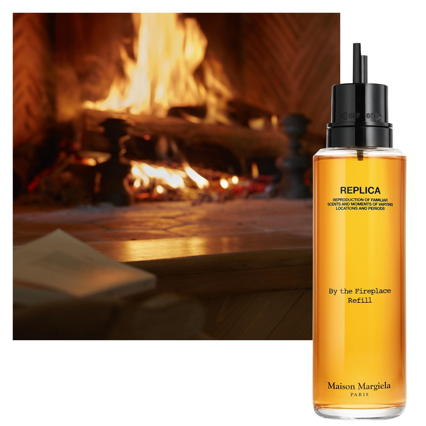 Maison Margiela - Replica - By the Fireplace Eau de Toilette - Warm & Spicy Fragrance - With Chestnut, Wood & Vanilla - 3.4 Fl Oz