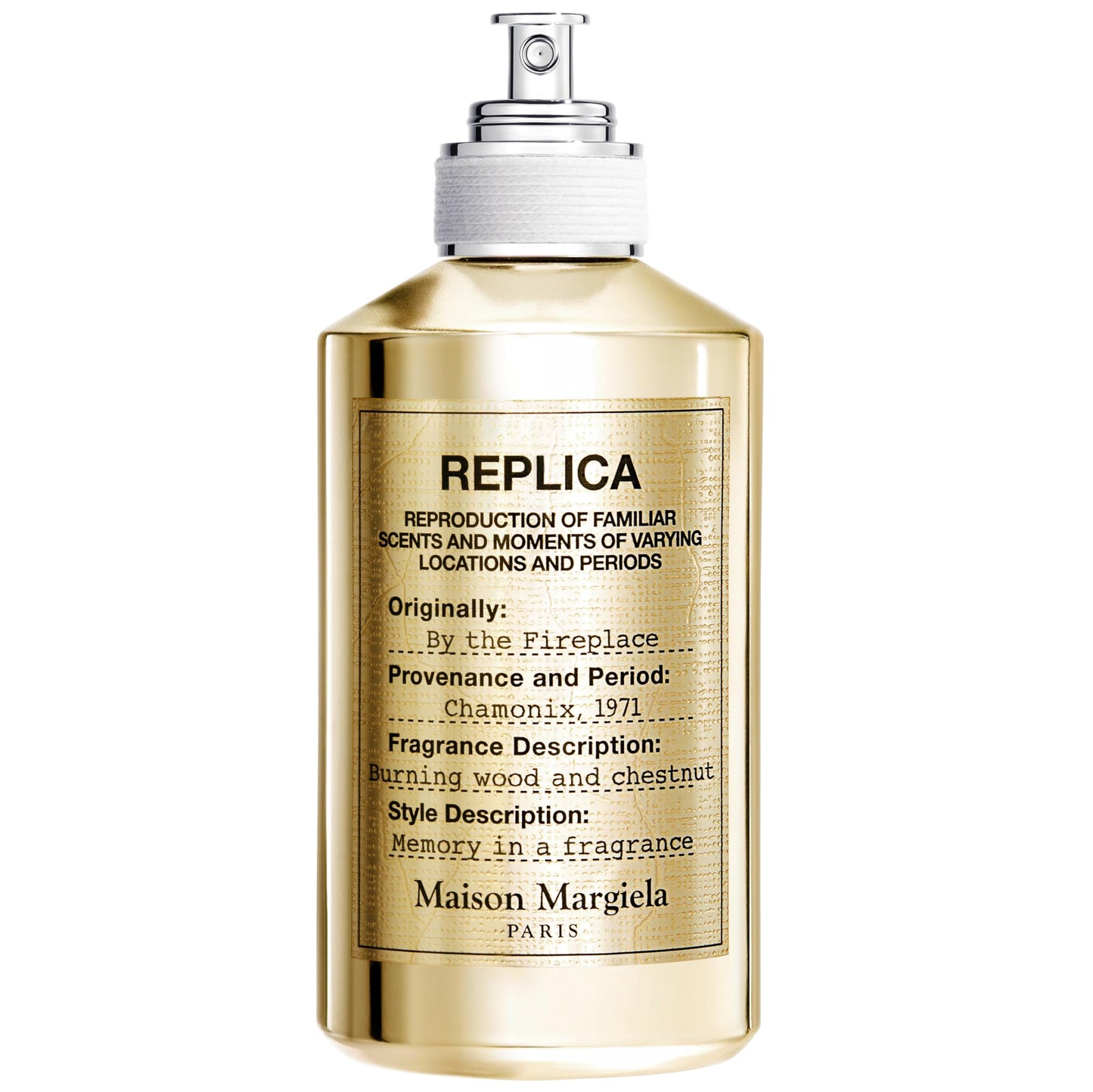 Maison Margiela - Replica - By the Fireplace Eau de Toilette - Warm & Spicy Fragrance - With Chestnut, Wood & Vanilla - 3.4 Fl Oz